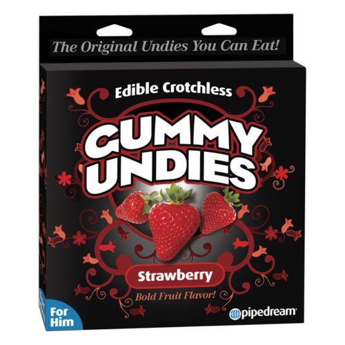 Edible Crotchless Gummy Undies Strawberry 1