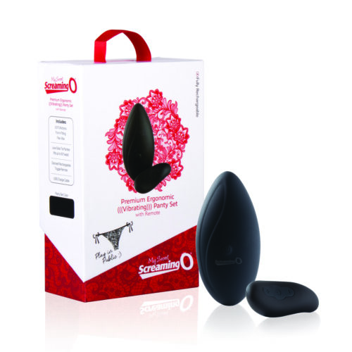Premium Ergonomic Vibrating Panty Set Black 1