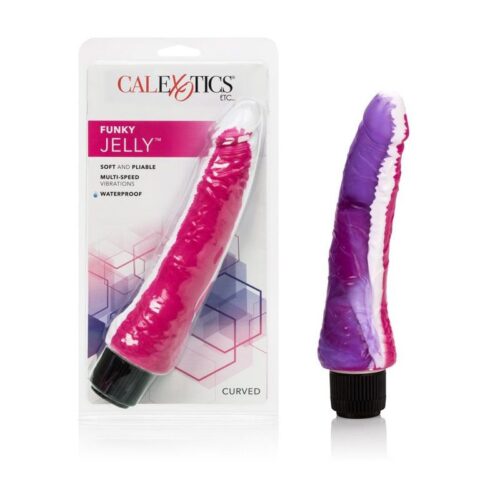 Funky Jelly Vibrator Pink Purple 1