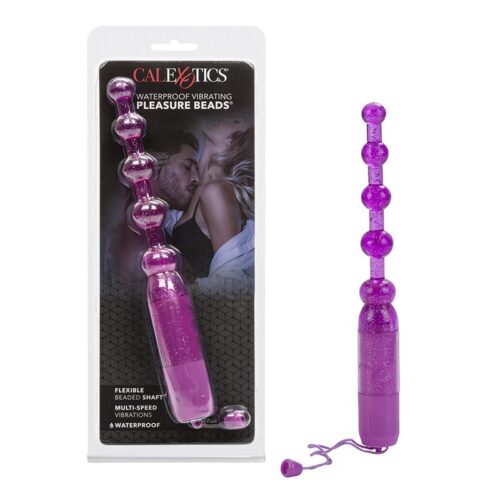 Waterproof Vibrating Pleasure Beads Purple 1