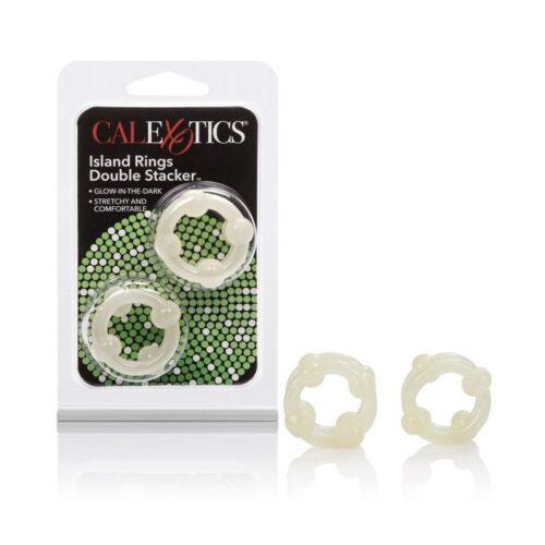 Silicone Island Rings Double Stacker Glow 1