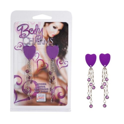 Body Charms Heart Purple 1