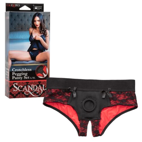Scandal Crotchless Pegging Panty Large X-Large 1