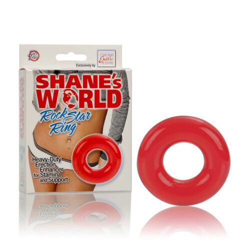 Shane's World Rock Star Ring Red