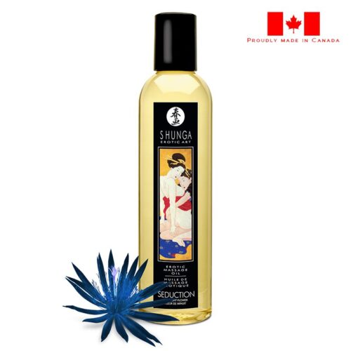 Shunga 8 oz. Erotic Massage Oil Midnight Flower