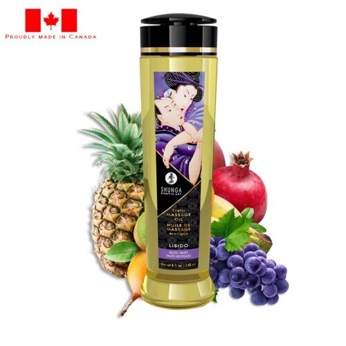 Shunga 8 oz. Erotic Massage Oil Libido Exotic Fruit 1