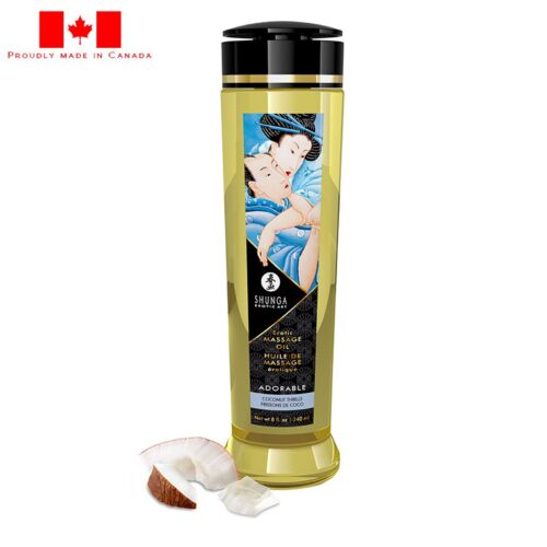 Shunga 8 oz. Erotic Massage Oil Coconut 1