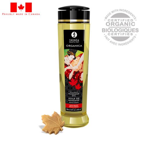 Shunga 8 oz. Organica Massage Oil Maple Delight 1