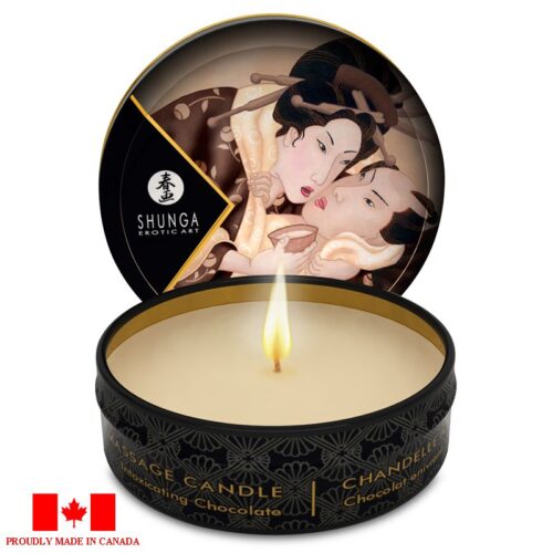 Shunga Mini Massage Candle 1 oz Intoxicating Chocolate