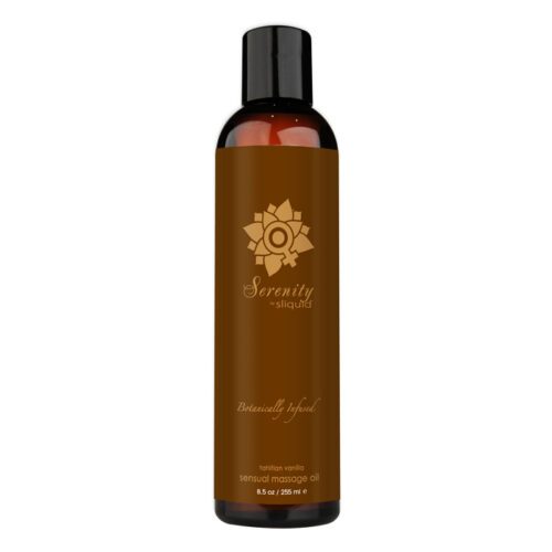 8.5 oz Sliquid Organics Massage Oil Serenity Tahitian Vanilla 1