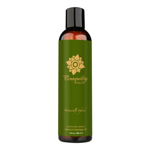 8.5 oz Sliquid Organics Massage Oil Tranquility Coconut Lime Ve 1