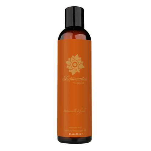 8.5 oz Sliquid Organics Massage Oil Rejuvenation Mandarin Basil 1