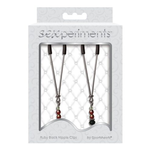 Sexperiments Ruby Black Nipple Clips