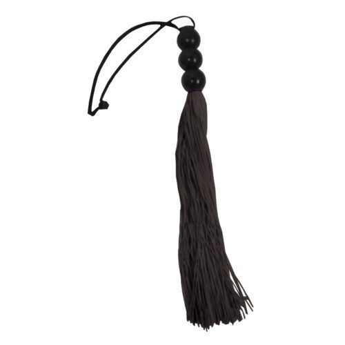 Sex and Mischief Small 10" Rubber Whip Black 1