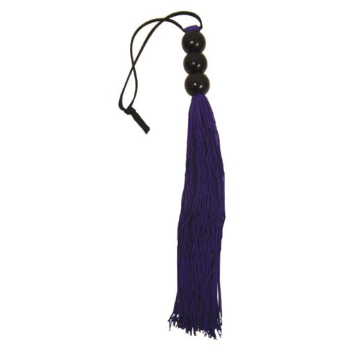 Sex and Mischief Small 10" Rubber Whip Purple