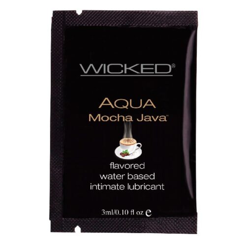 3 ml Flavored Lube Sample Pack Mocha Java 1