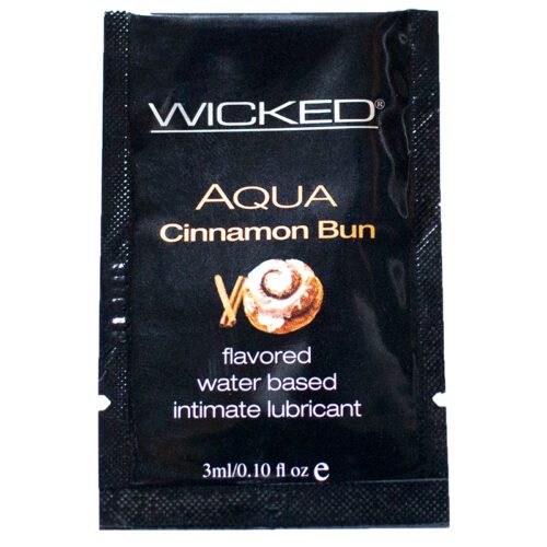 3 ml Flavored Lube Sample Pack Cinnamon Bun 1