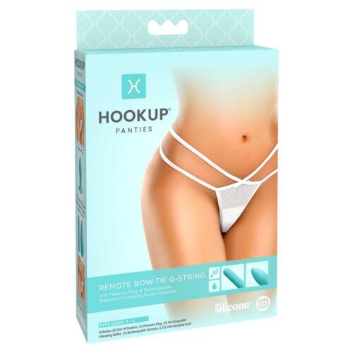 Hookup Panties Remote Bow Tie G-String Fits Size S-L 1