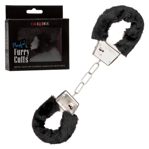 Playful Furry Cuffs Black 1