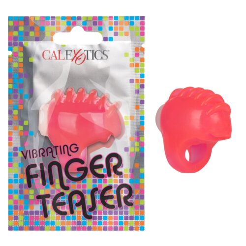 Foil Pack Vibrating Finger Teaser Pink 1