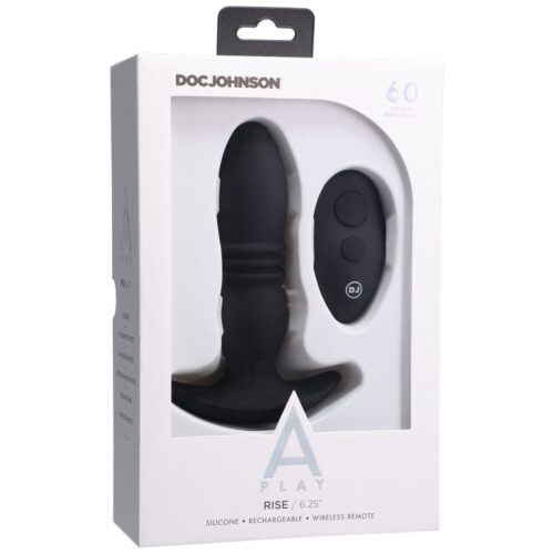 A-Play Rise Silicone Anal Plug Black