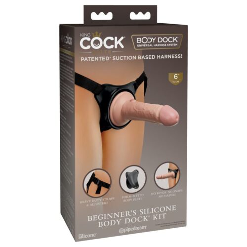 King Cock Elite Beginner’s Silicone Body Dock Kit 1