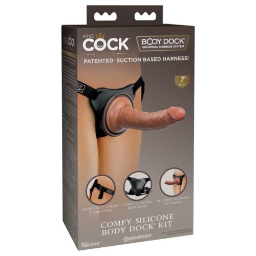 King Cock Elite Comfy Silicone Body Dock Kit 1