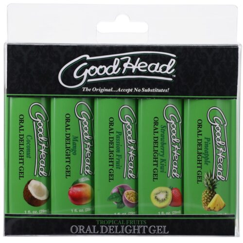 GoodHead Oral Delight Gel 5 Pack Tropical Fruit 1