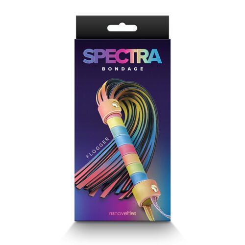 Spectra Bondage Rainbow Flogger 1