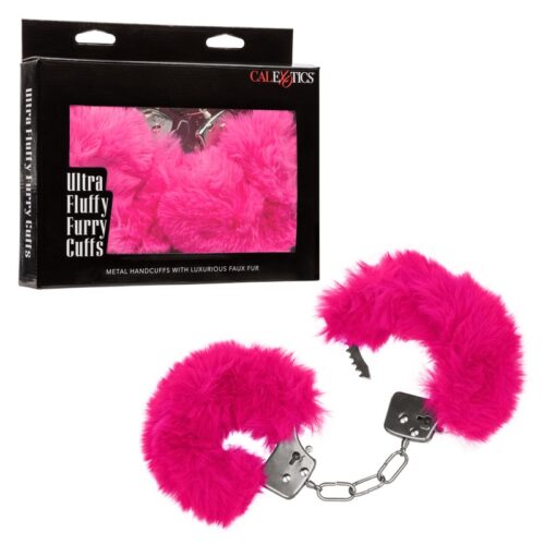 Ultra Fluffy Furry Handcuffs Pink 1