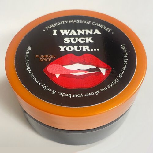 1.7 oz Massage Candle “I Wanna Suck” Pumkin Spice 1