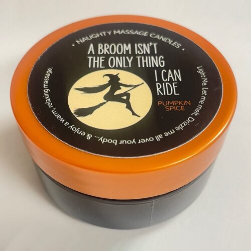 1.7 oz Massage Candle “A Broom” Pumkin Spice