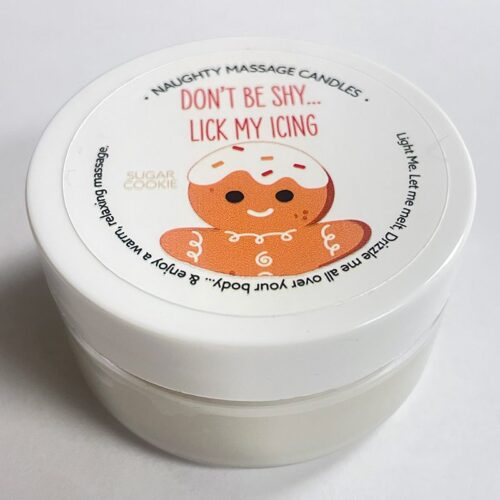 1.7 oz Massage Candle “Lick My Icing” Sugar Cookie 1