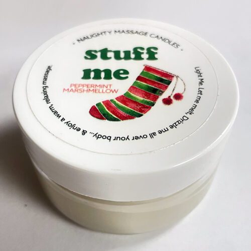 1.7 oz Massage Candle “Stuff Me” Peppermint Marshmallow 1