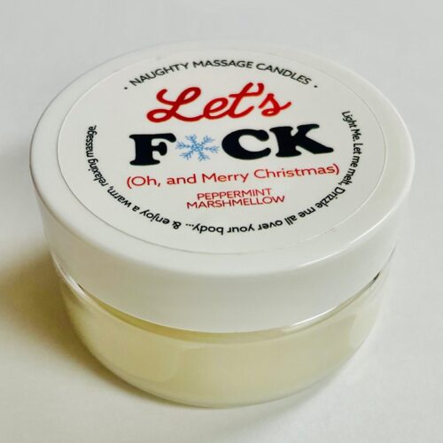 1.7 oz Massage Candle “Let’s F*ck” Peppermint Marshmallow 1