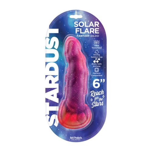 6” Stardust Solar Flare Silicone Dildo