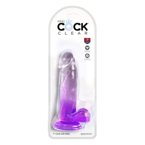 King Cock 7” with Balls Purple 1