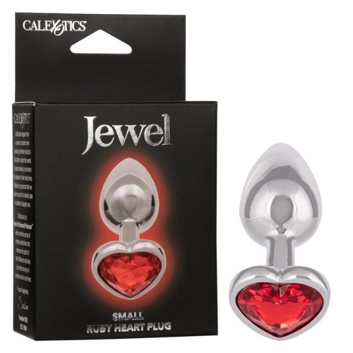 Jewel Ruby Heart Plug Small 1