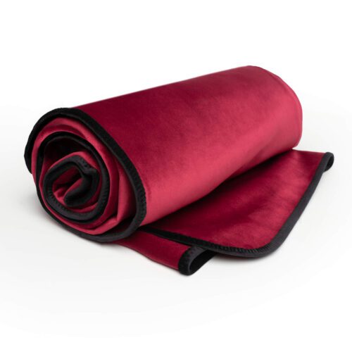 Fascinator Lush Throw Merlot Microvelvet - King Size 1