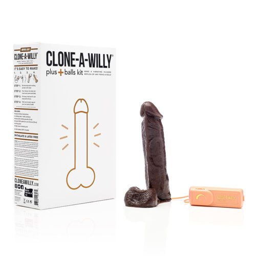 Vibrating Clone-A-Willy With BALLS Deep Tone 1
