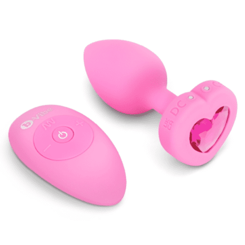 VIBRATING HEART PLUG S/M 1