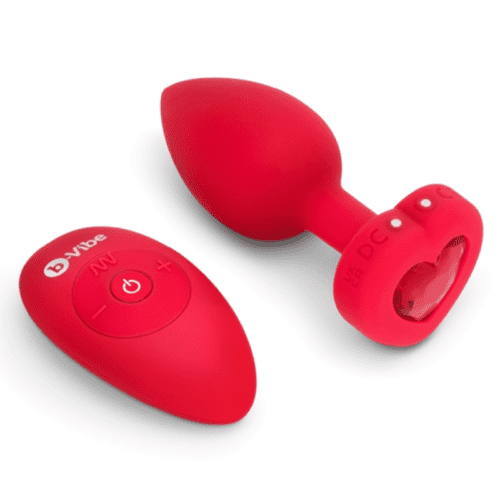 VIBRATING HEART PLUG M/L 1