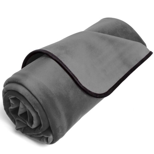 Fascinator Throw Grey Microvelvet - Mini 1