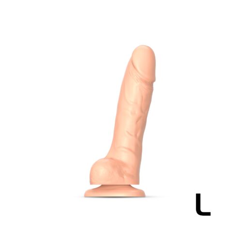 SLIDING SKIN REALISTIC DILDO VANILLA L 1