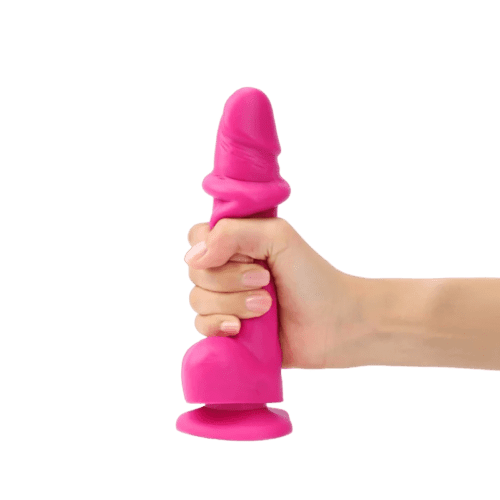 SLIDING SKIN REALISTIC DILDO FUCHSIA S 1