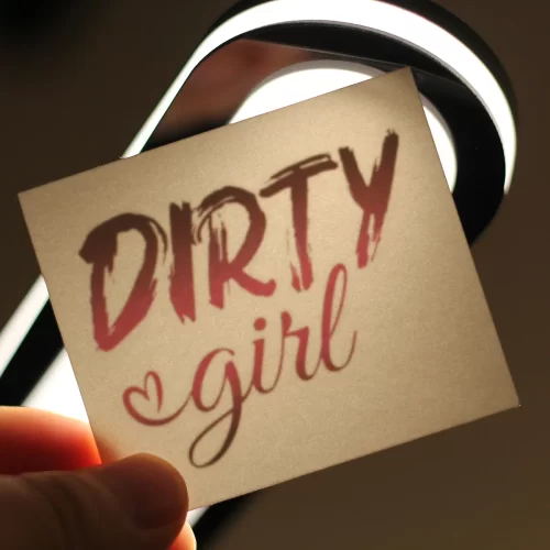 Dirty Girl temporary tattoo 1