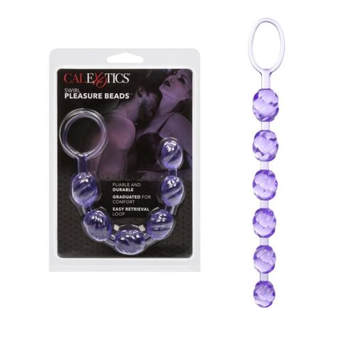 Swirl Pleasure Beads Purple 1