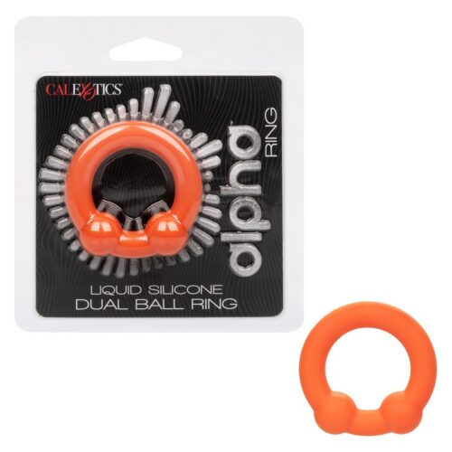 Alpha Liquid Silicone Dual Ball Ring 1