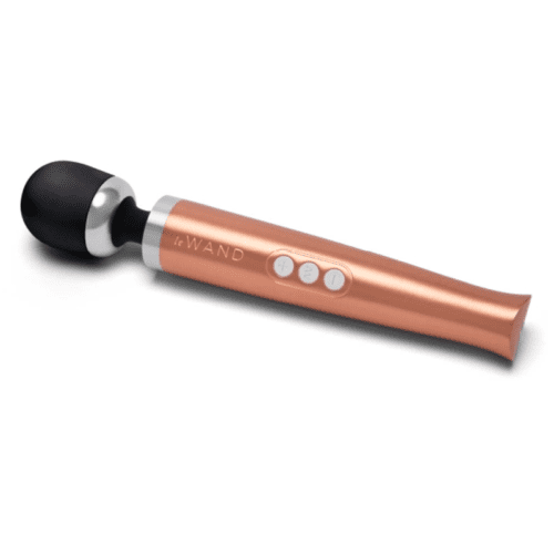 Die Cast Rechargeable Vibrating Massager - Rose Gold 1