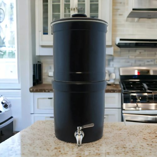 BeyondWater Purestone Artisan Gravity Filtration System - Cobalt Blue